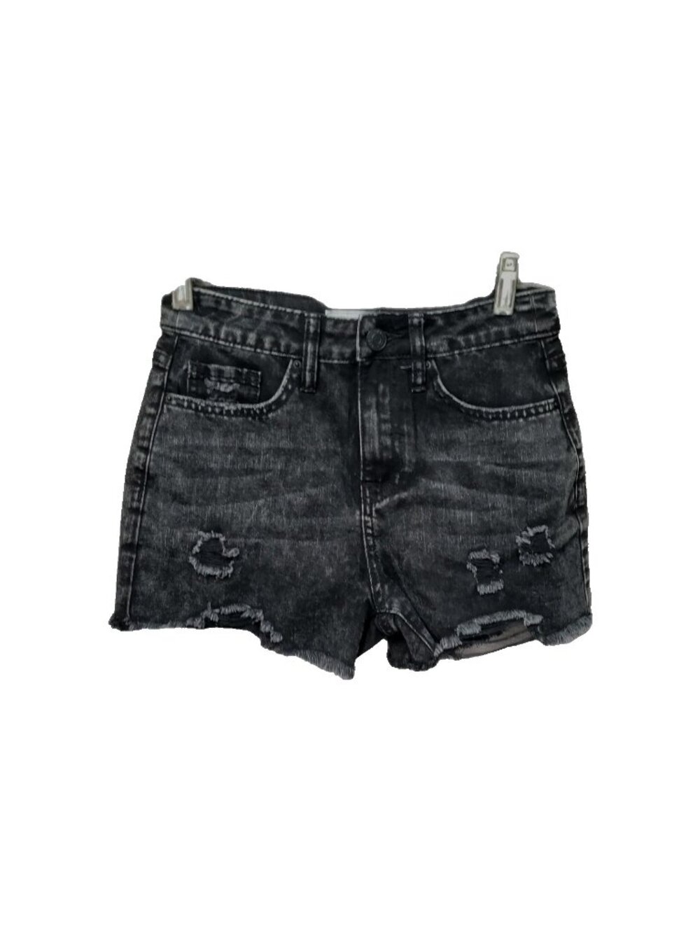 YMI Black Distressed Dream Denim Shorts Cut Offs 3/26 Everyday Casual